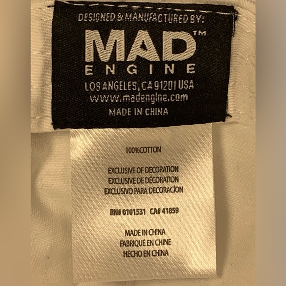 NASA INSIGNIA HAT ONE SIZE FITS MOST WHITE ADJUSTABLE - Picture 5 of 6